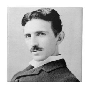 Nikola-Tesla-Porträt Fliese