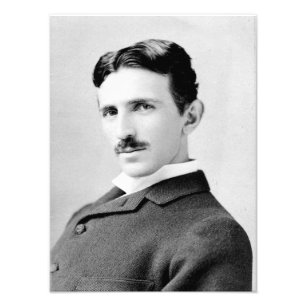 Nikola-Tesla-Porträt Fotodruck