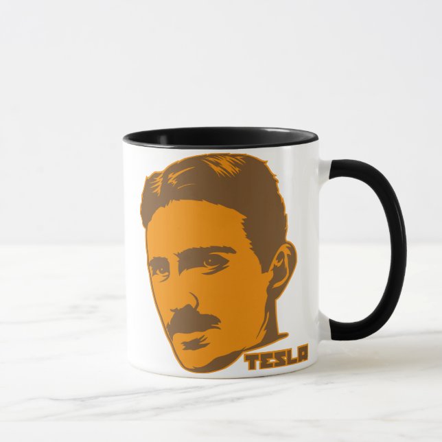 Nikola Tesla Porträt-Tasse Tasse (Rechts)
