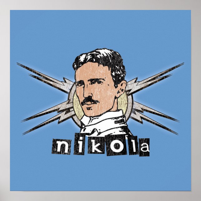 Nikola Tesla Poster (Vorne)