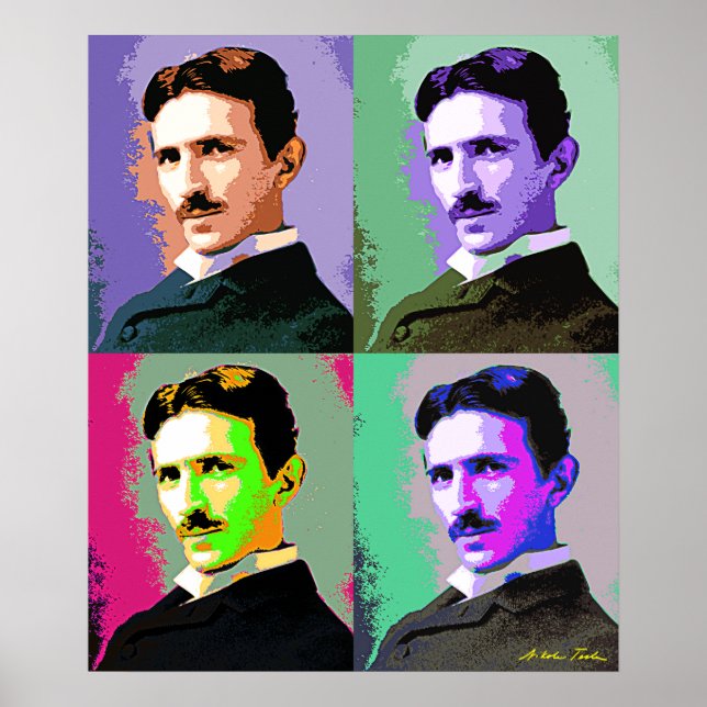 Nikola Tesla Poster (Vorne)