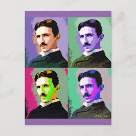 Nikola Tesla Postkarte