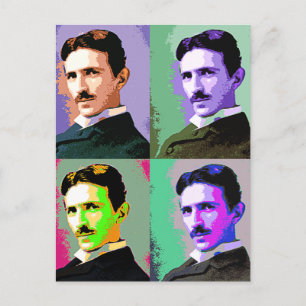 Nikola Tesla Postkarte