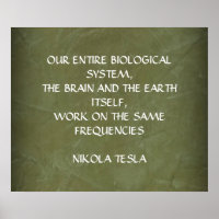 NIKOLA TESLA QUOTE - GLEICHE HÄUFIGKEITEN -
