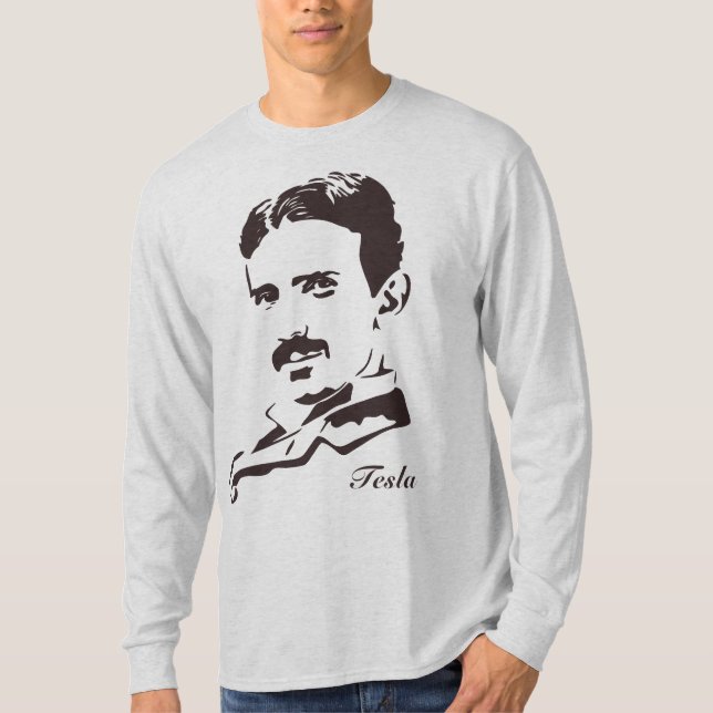 Nikola Tesla-Regeln! Brown T-Shirt (Vorderseite)