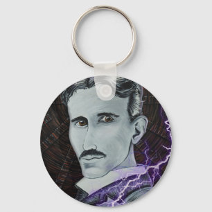 Nikola Tesla Schlüsselanhänger
