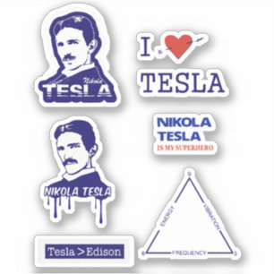 NIKOLA TESLA STICKERS AUFKLEBER