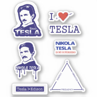 NIKOLA TESLA STICKERS AUFKLEBER