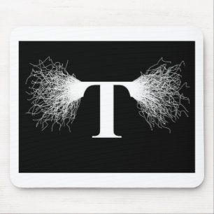 Nikola Tesla - Tesla Spule - Blitz Mousepad