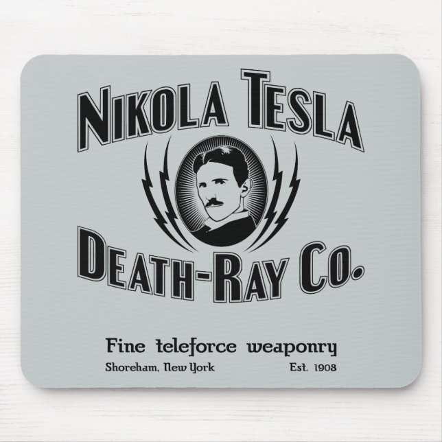 Nikola Tesla Tod-Strahl Co. Mousepad (Vorne)