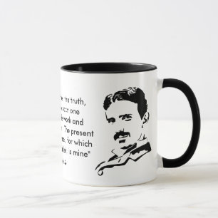 Nikola Tesla u. Zitat Tasse