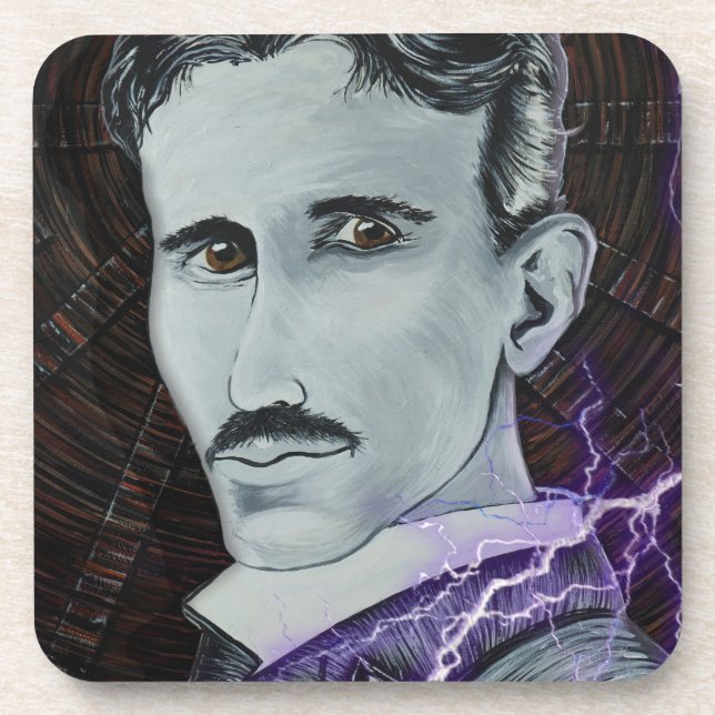 Nikola Tesla Untersetzer (Vorderseite)