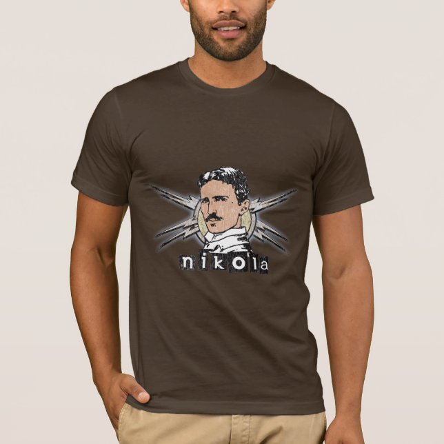 Nikola Tesla Vintag T-Shirt (Vorderseite)
