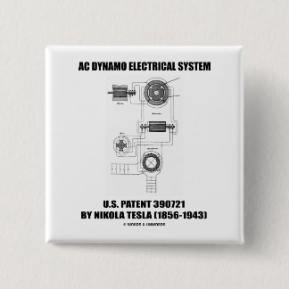 Nikola Tesla Wechselstrom-Dynamo-elektrisches Button
