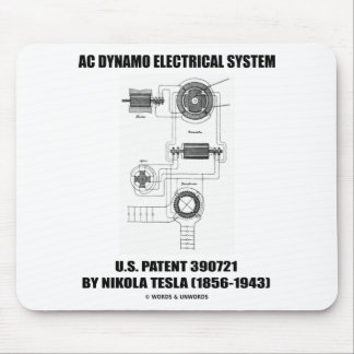 Nikola Tesla Wechselstrom-Dynamo-elektrisches Mousepad