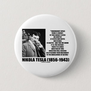 Nikola Tesla Wheelwork der Natur-kinetischen Button