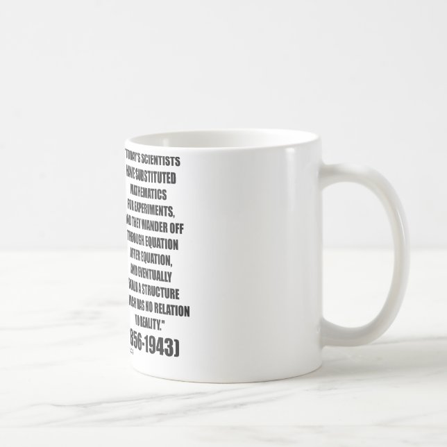 Nikola Tesla-Wissenschaftler-Gleichung kein Kaffeetasse (Rechts)