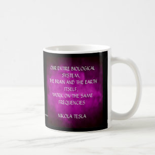 Nikola Tesla Zitat - Gleiche Frequenzen Kaffeetasse