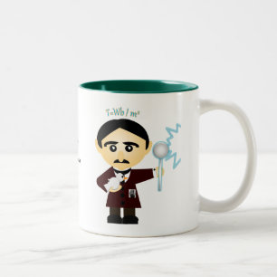 Nikola Tesla Zweifarbige Tasse