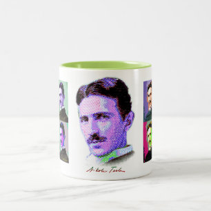 Nikola Tesla Zweifarbige Tasse
