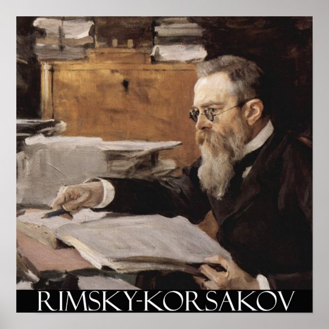 Nikolai Rimsky-Korsakov Anpassbares Poster (Vorne)