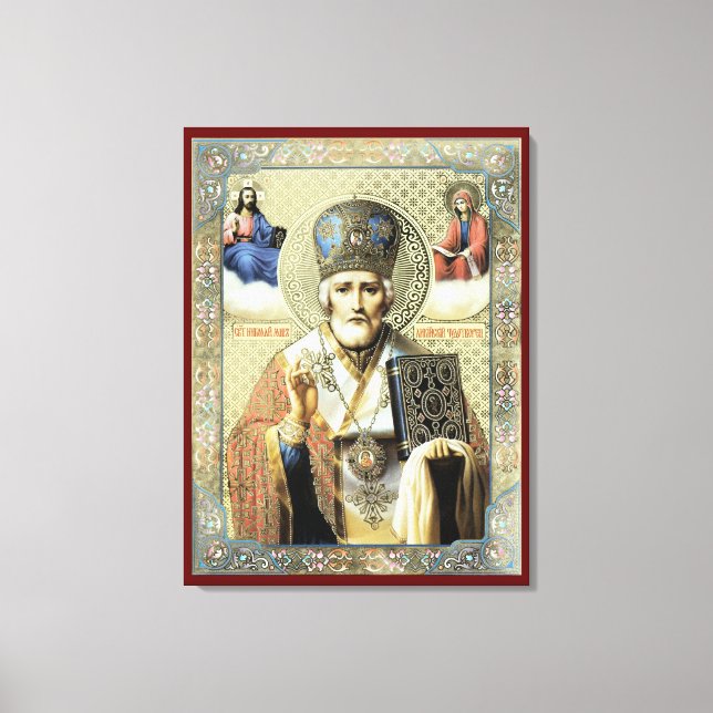 Nikolaos von Myra Leinwanddruck (Vorderseite)
