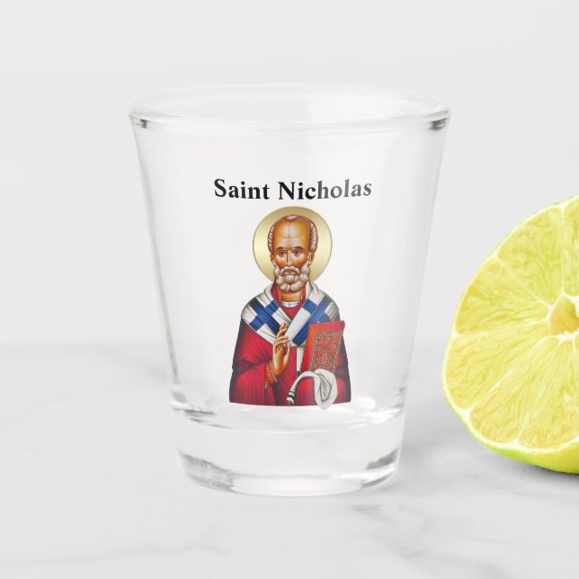 Nikolaus-Anhänger eng Schnapsglas (Vorderseite)