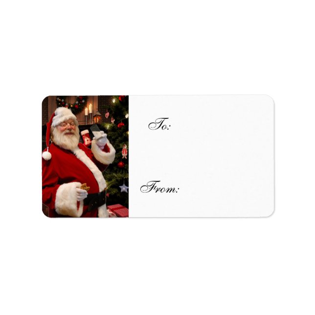 Nikolaus-Labels für Weihnachtsgeschenke Adressaufkleber (Vorne)