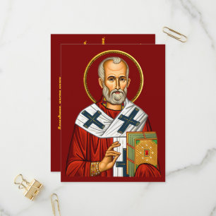 Nikolaus-Orthodoxe Ikone 04 Einladungspostkarte