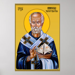 Nikolaus, slawische Kirche der Orthodoxen Poster