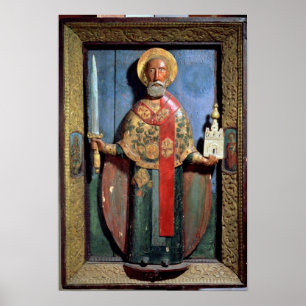 Nikolaus von Mozhaisk, Yaroslavl-Schule Poster