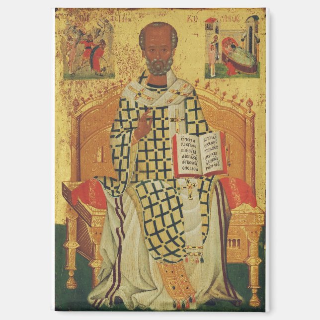 Nikolaus von Myra Orthodox-Symbol Magnet (Vorderseite)