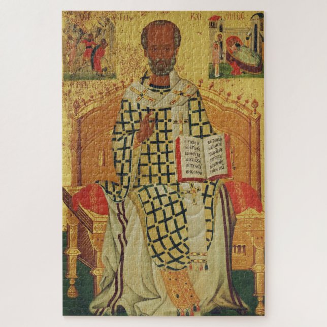 Nikolaus von Myra Orthodox-Symbol Puzzle (Vertikal)