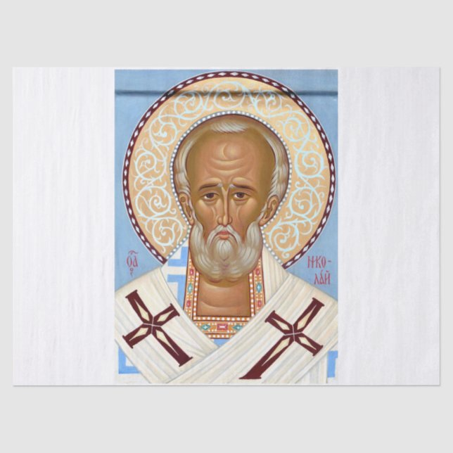 Nikolaus von Myra Seidenpapier (Vorderseite)
