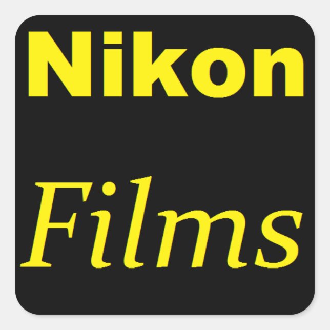 Nikon Films Sticker (Vorderseite)