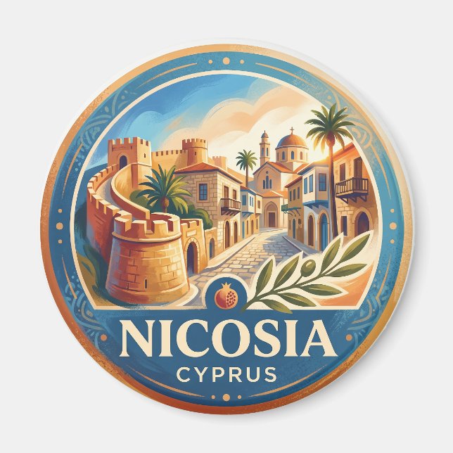 Nikosia Zypern Magnet (Vorne)