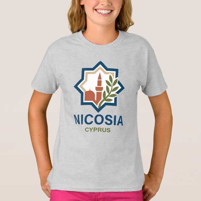 Nikosia Zypern Mittelmeer T-Shirt (Vorderseite)
