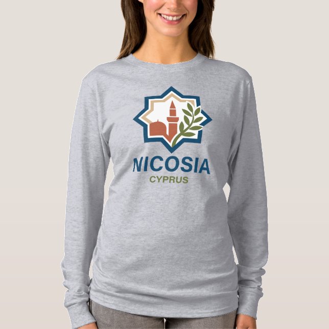 Nikosia Zypern Mittelmeer T-Shirt (Vorderseite)