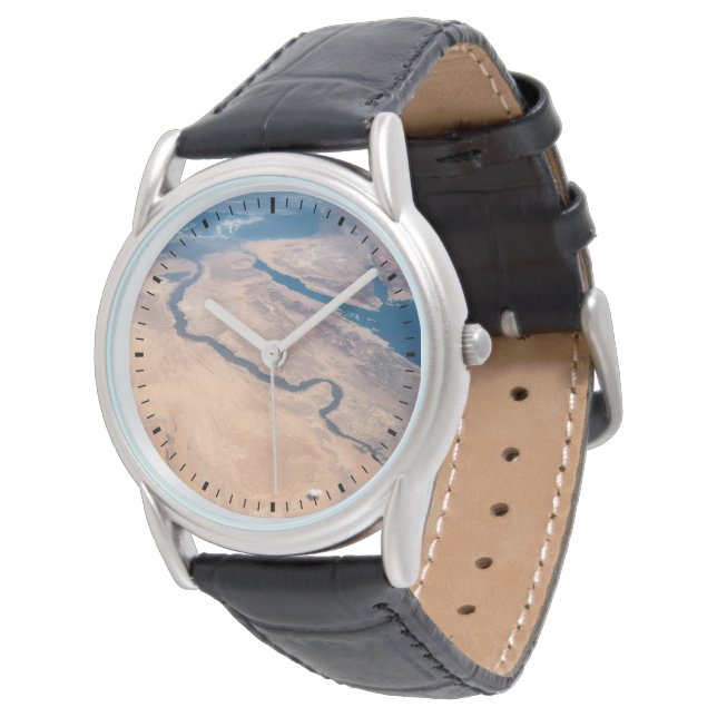 Nil, Rotes Meer und Mittelmeer. Armbanduhr (Schrägansicht)