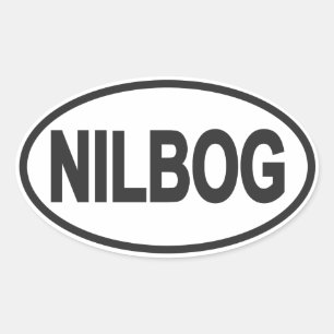 NILBOG Euro-Oval-Aufkleber Ovaler Aufkleber