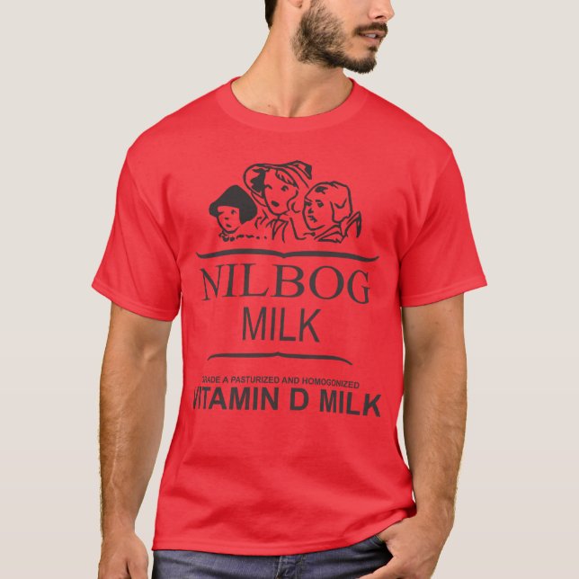 NILBOG Milch-Shirt (spezielle rote T-Shirt (Vorderseite)