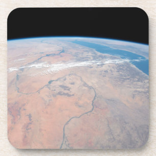 Nile River Winding Northward neben dem Roten Meer Getränkeuntersetzer