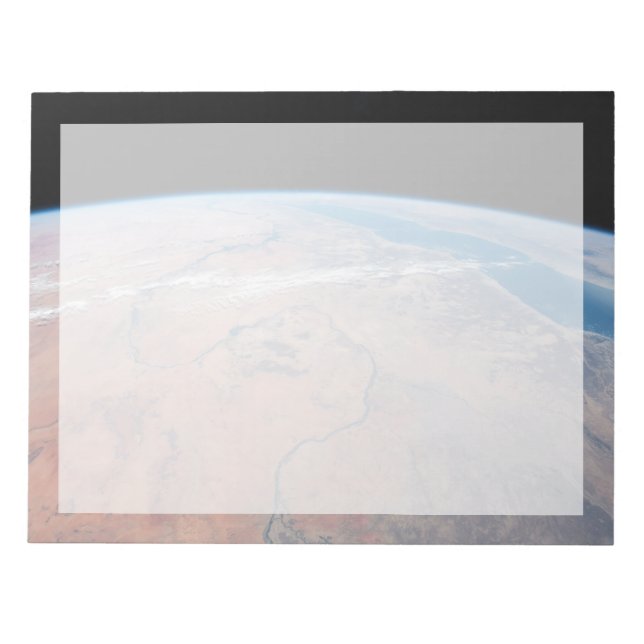 Nile River Winding Northward neben dem Roten Meer Notizblock (Vorderseite)