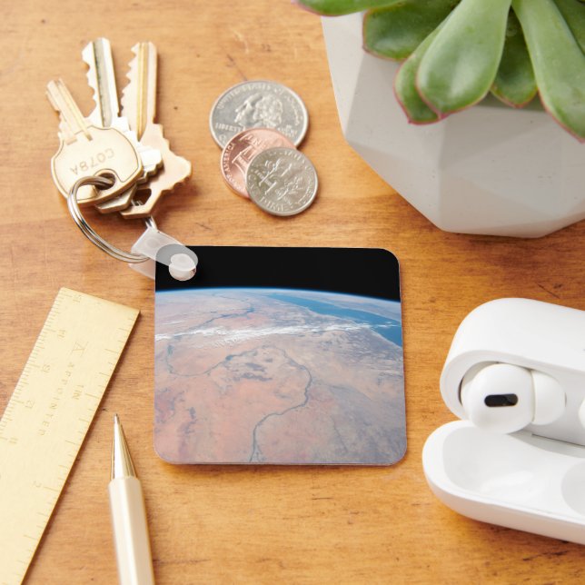 Nile River Winding Northward neben dem Roten Meer Schlüsselanhänger (Schreibtisch)