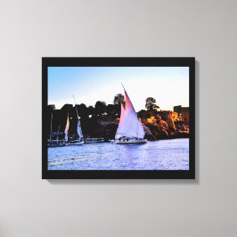 Nile Sailboote Leinwanddruck