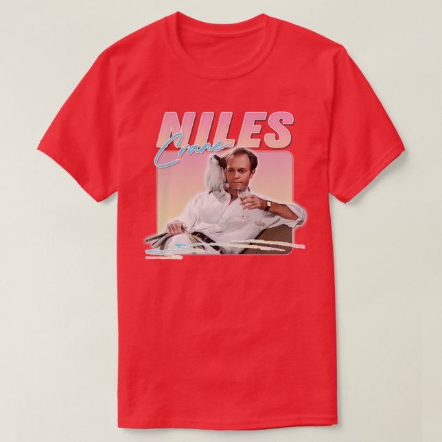 Niles Crane 90s ästhetisches Design T-Shirt (Design vorne)
