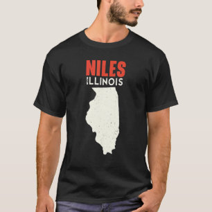 Niles Illinois USA Staat America Travel Illinoisan T-Shirt