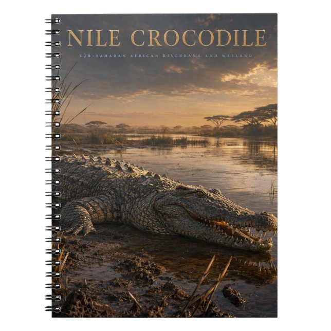 Nilkrokodil Afrikanischer Fluss TIERE Notizblock (Vorderseite)