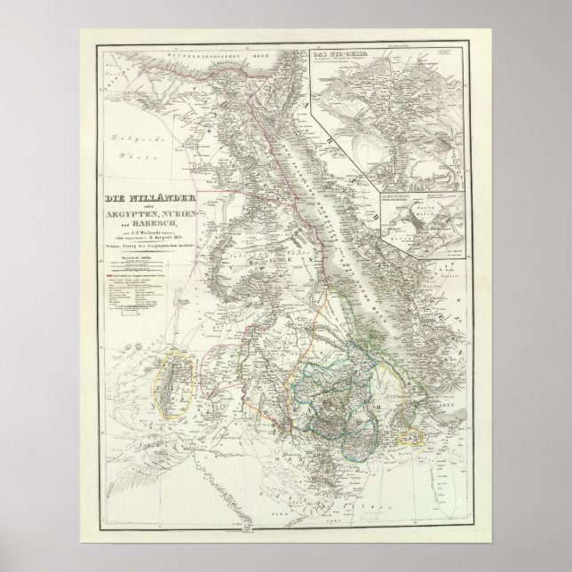 Nillander - Der Nil, Afrika Poster (Vorne)