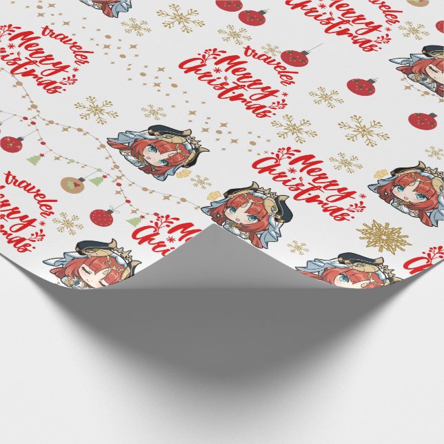 Nilou Christmas Themed Geschenk Wrapper Geschenkpapier (Ecke)